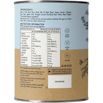Nutra Naturals Beef Bone Broth Hearty Original