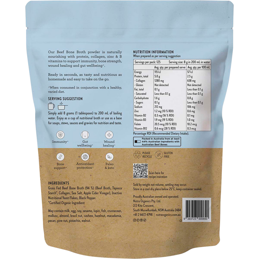 Nutra Naturals Beef Bone Broth Hearty Original
