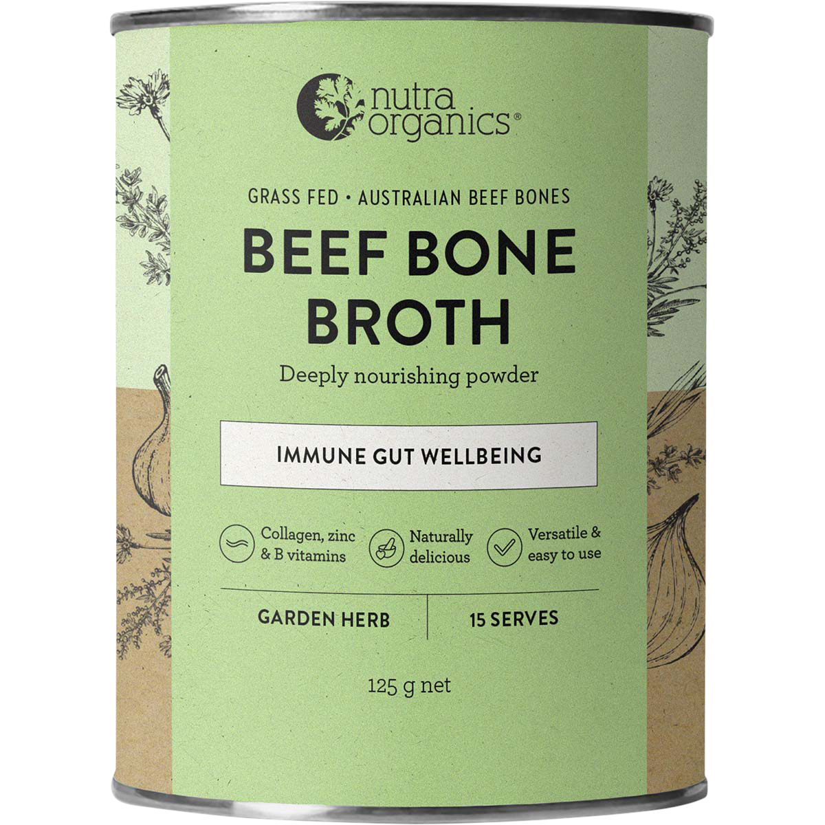 Beef Bone Broth Garden Herb