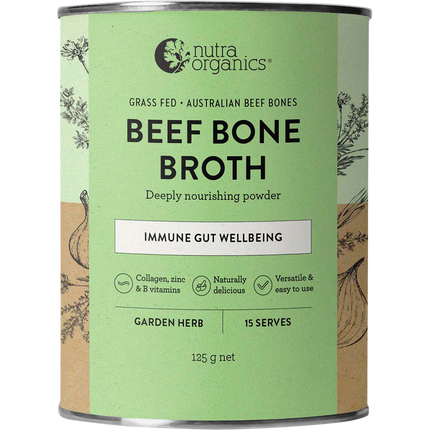 Nutra Naturals bone broth with garden herb flavor