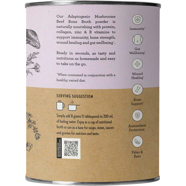 Beef Bone Broth Adaptogenic Mushrooms