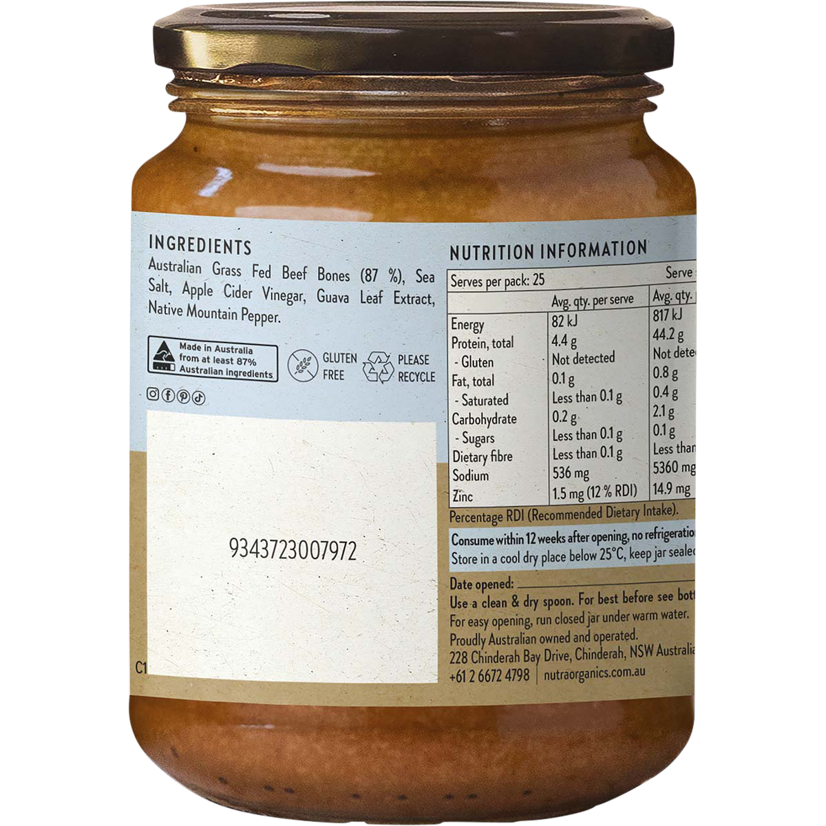 Beef Bone Broth Concentrate Natural Beef