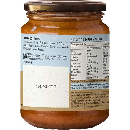 Nutra Naturals Beef Bone Broth Concentrate Natural Beef