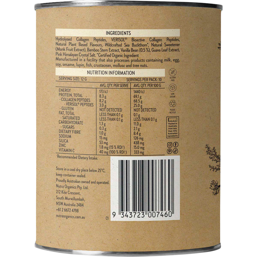 Nutra Naturals Collagen Beauty Vanilla