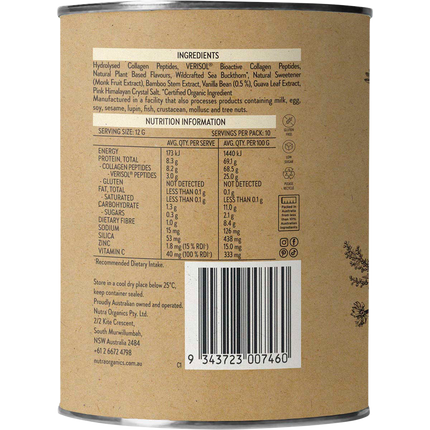 Nutra Naturals Collagen Beauty Vanilla