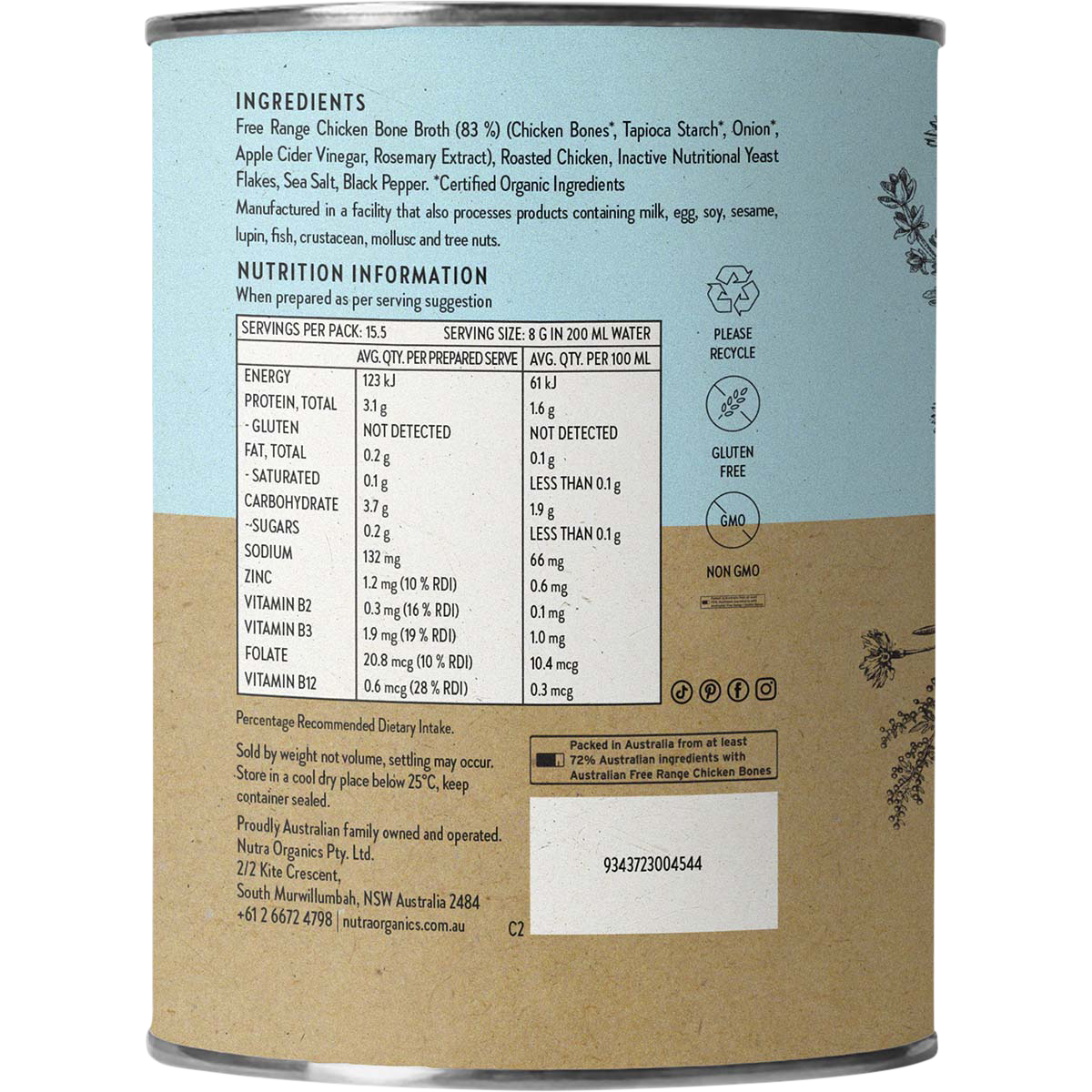 Chicken Bone Broth Homestyle Original