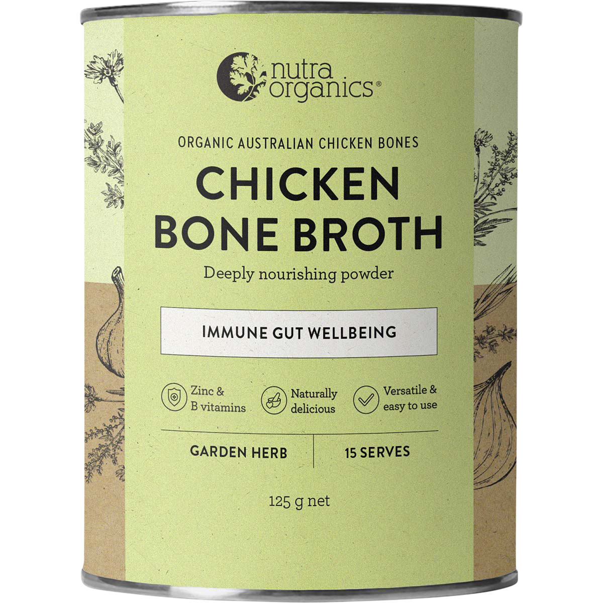 Chicken Bone Broth Garden Herb
