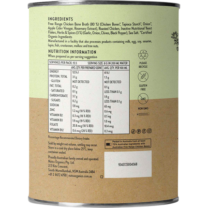 Nutra Naturals Chicken Bone Broth Garden Herb