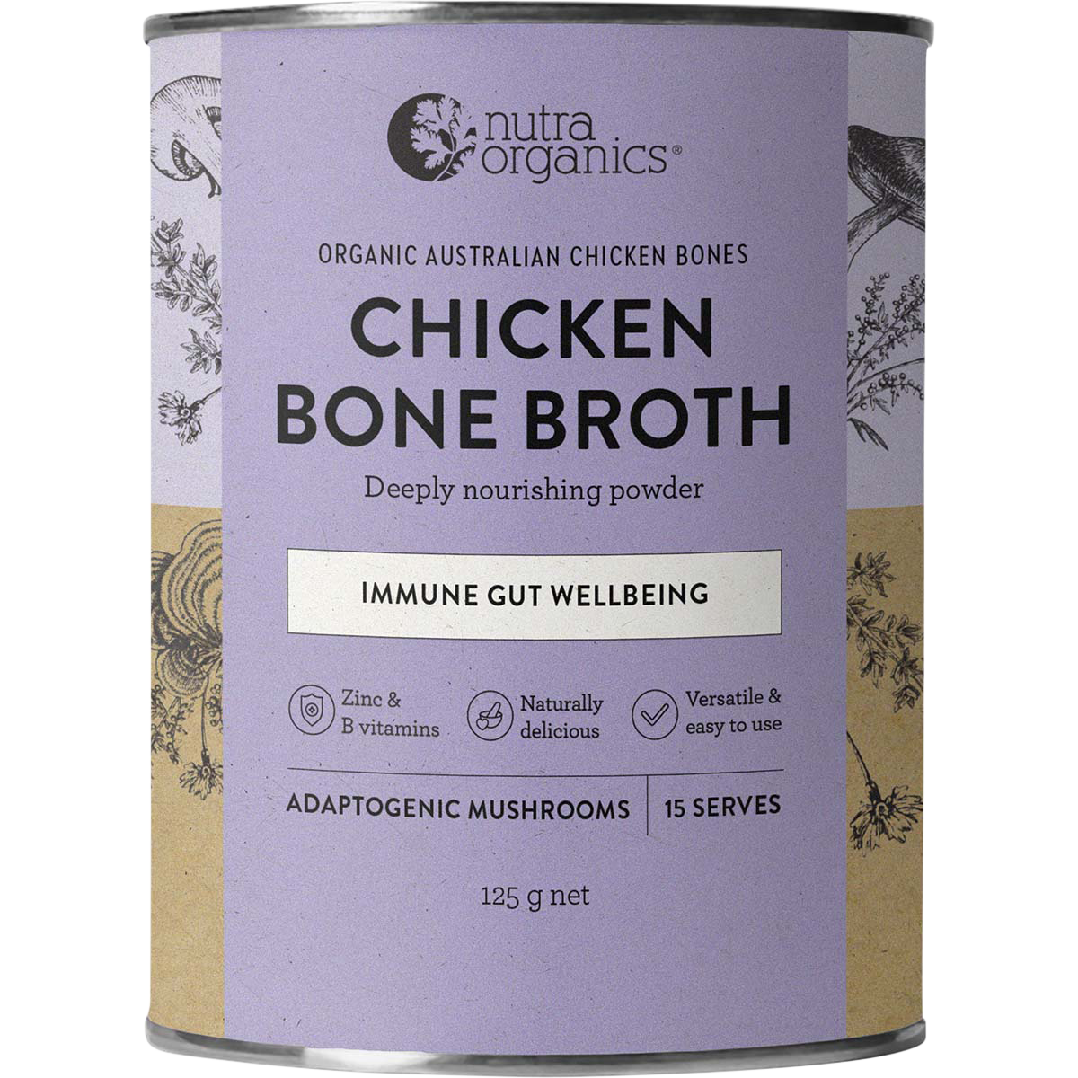 Chicken Bone Broth Adaptogenic Mushrooms