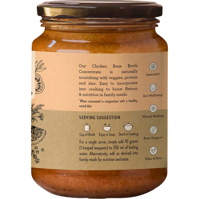 Nutra Naturals Chicken Bone Broth Concentrate Lemon & Paprika