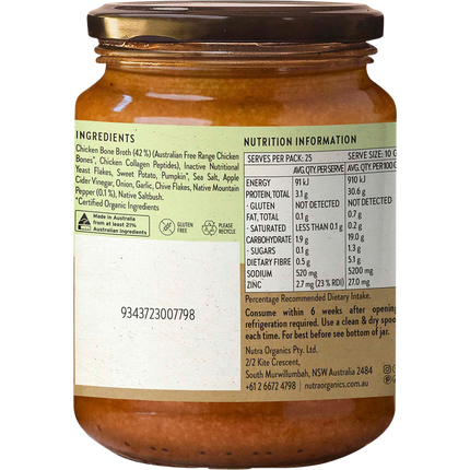 Nutra Naturals Chicken Bone Broth Concentrate Native Herbs