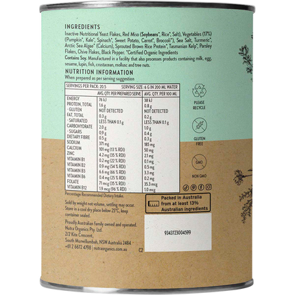Nutra Naturals Vegetable Broth Garden Veggie