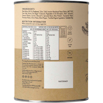 Nutra Naturals Vegetable Broth Miso Ramen