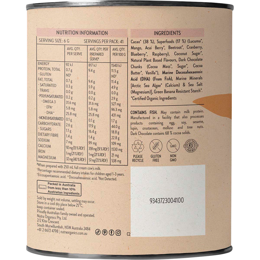 Nutra Naturals Choc Whiz