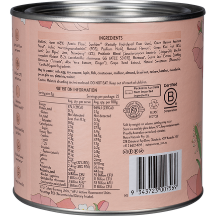 Nutra Naturals Super Gut Strawberry Kiwi