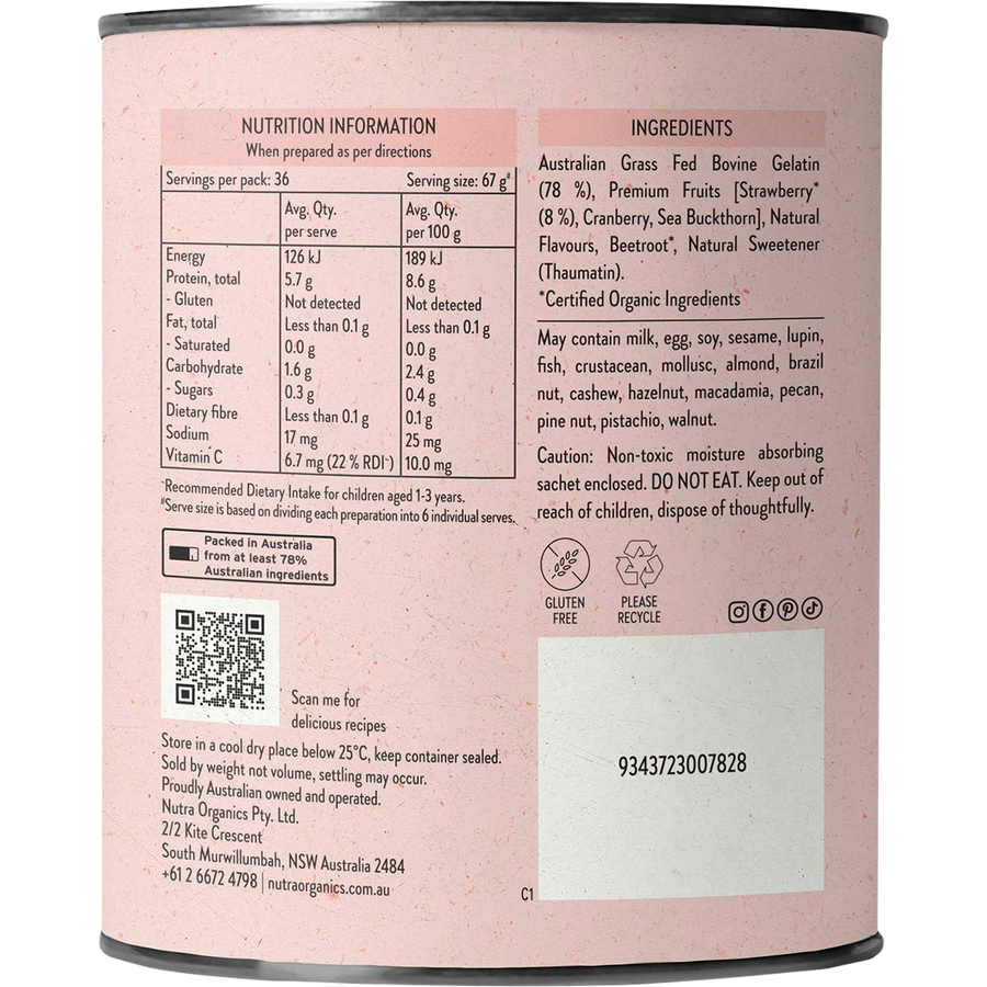 Nutra Naturals Gutsy Gummies Strawberry