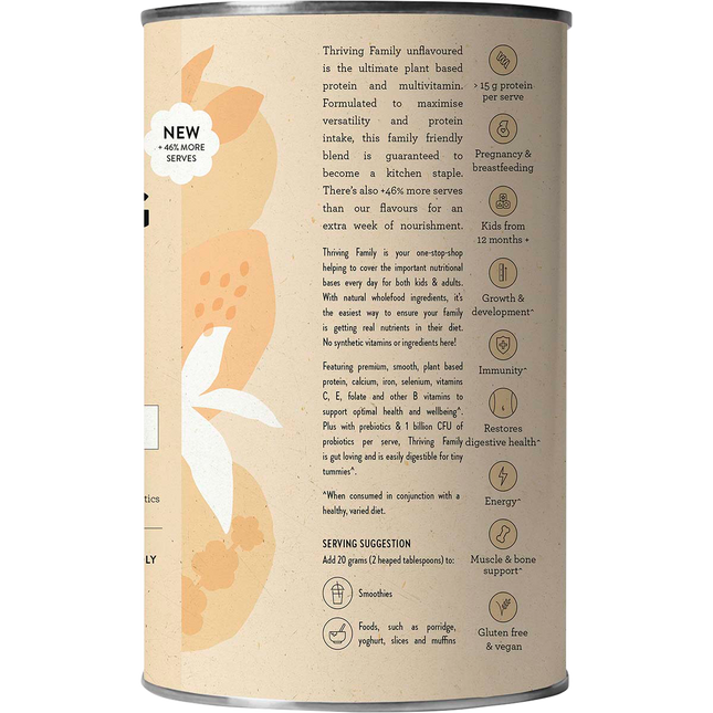 Nutra Naturals Thriving Family Unflavoured