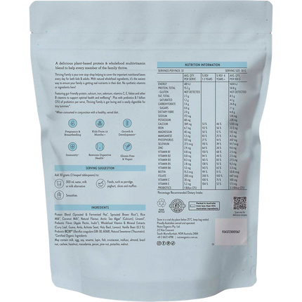 Nutra Naturals Thriving Family Smooth Vanilla