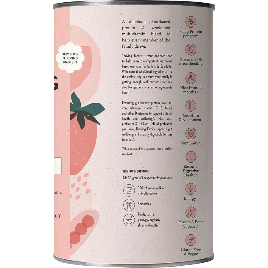 Nutra Naturals Thriving Family Strawberries & Cream