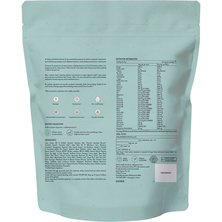 Nutra Naturals Super Greens + Reds