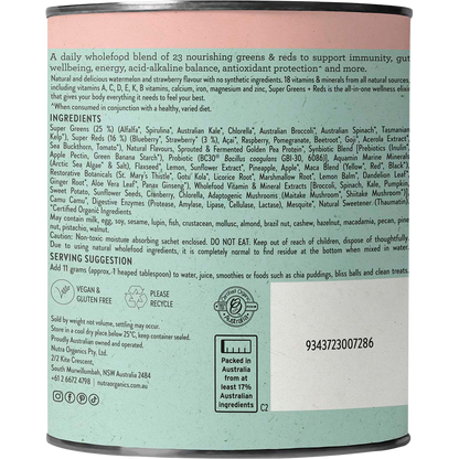 Super Greens + Reds Watermelon Strawberry
