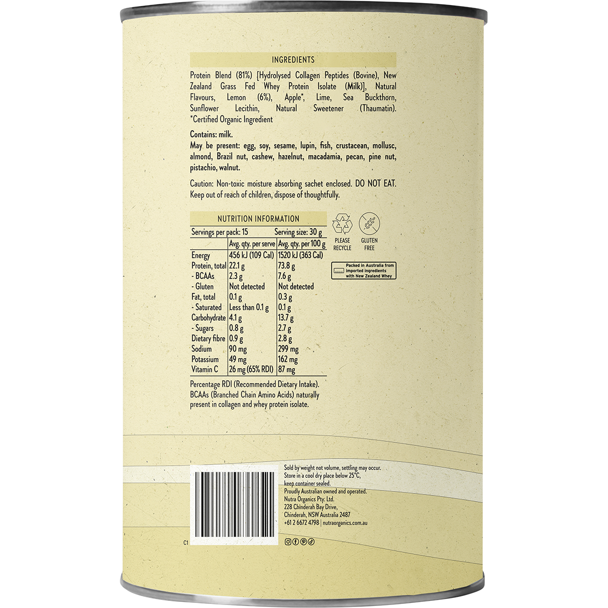 Protein Water Lemonade