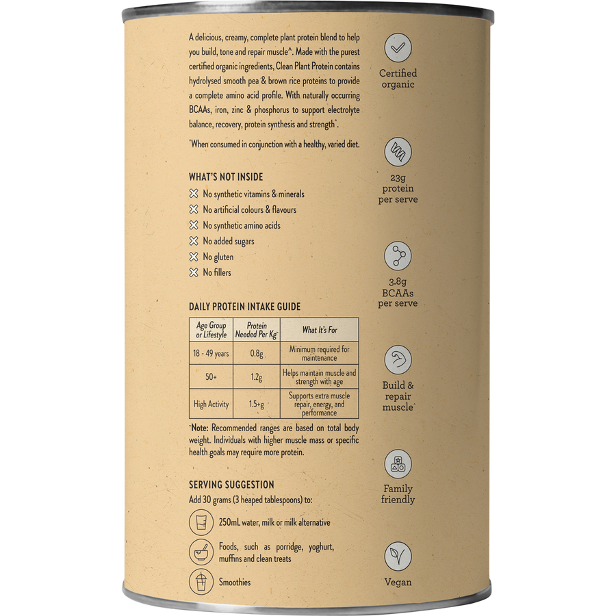 Nutra Naturals Clean Plant Protein Vanilla