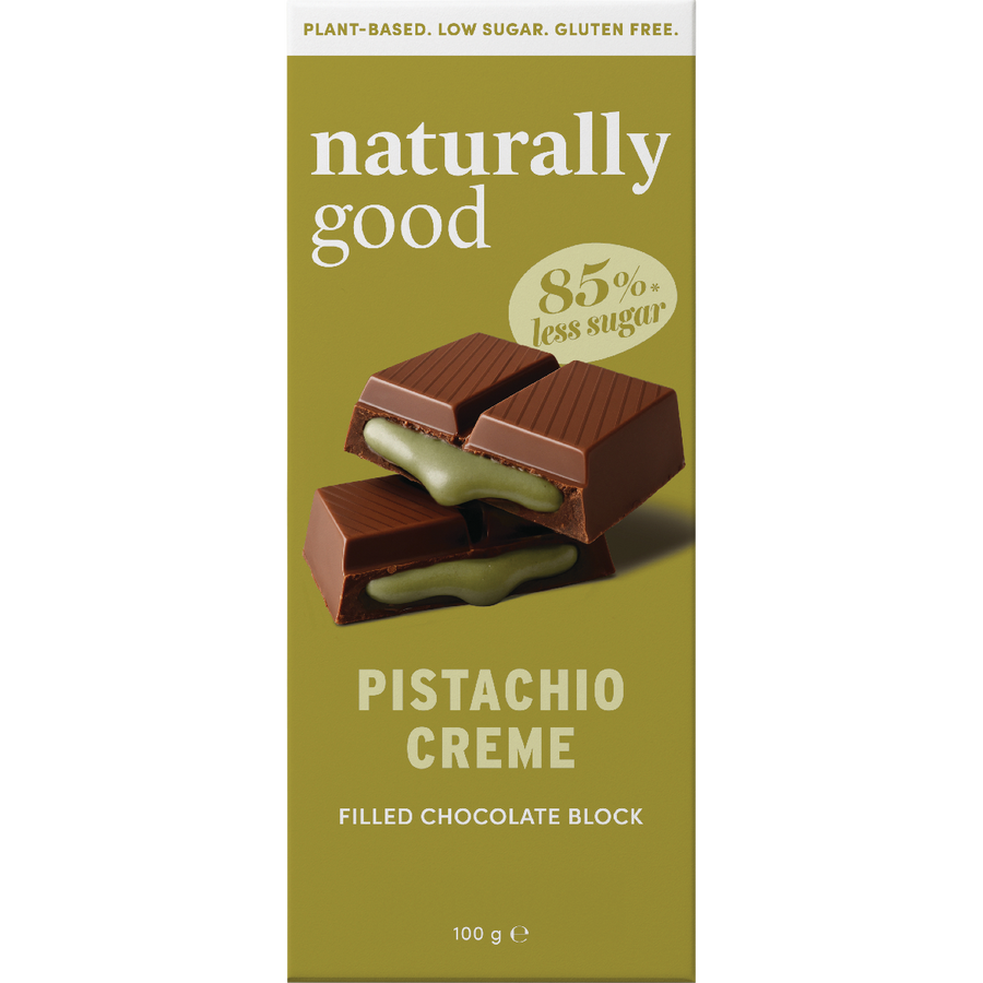 Naturally Good Filled Chocolate Block Pistachio Creme