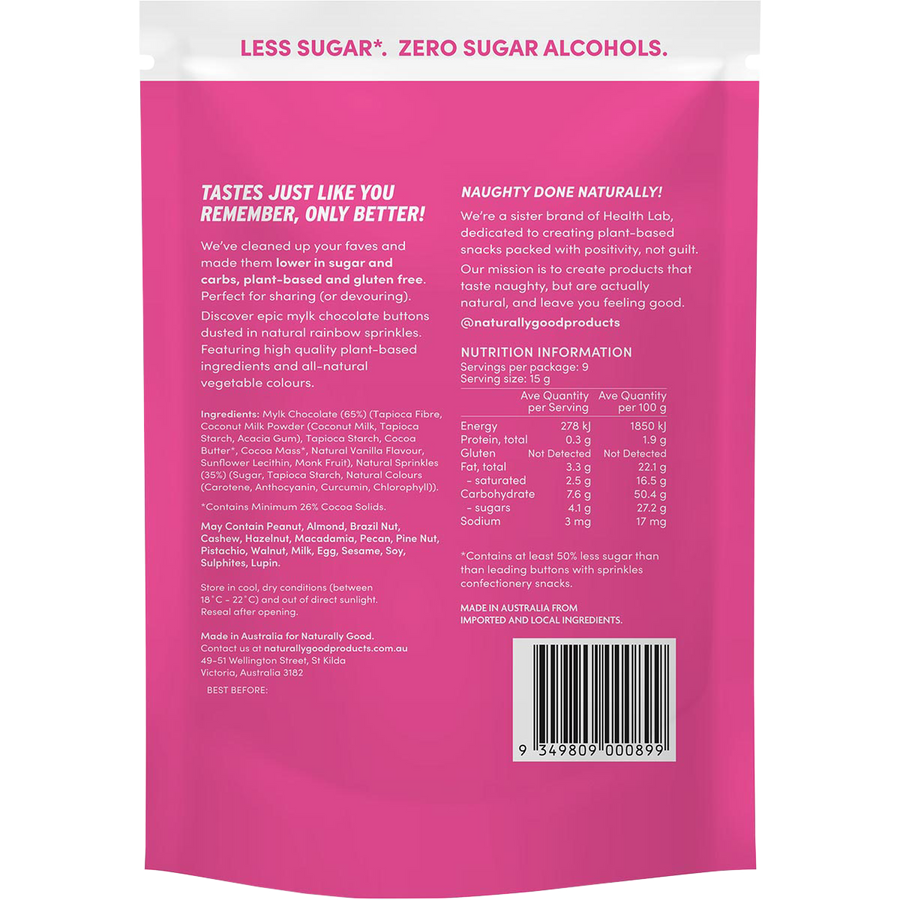 Naturally Good Mylk Zillions 50% less sugar