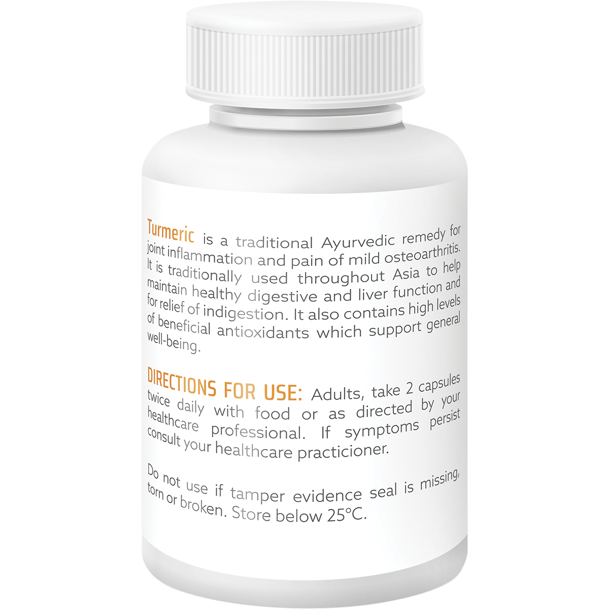 Organic Turmeric Capsules with Black Pepper Ginger