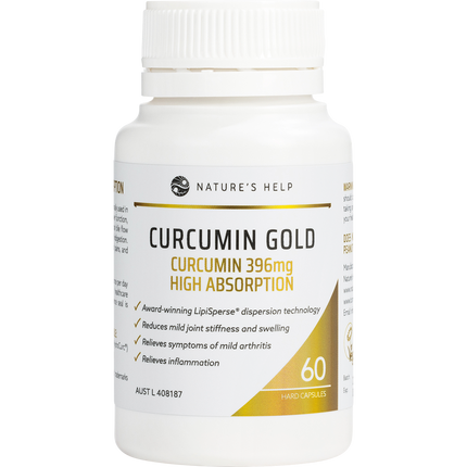 Curcumin Gold 396mg High Absorption Capsules