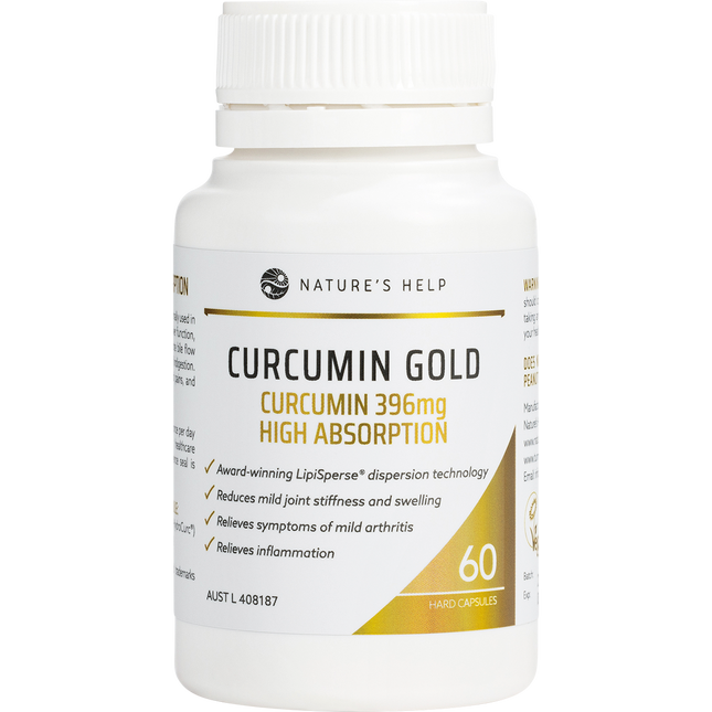 Curcumin Gold 396mg High Absorption Capsules