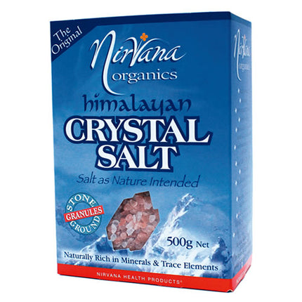 Nirvana Organics Himalayan Salt granules 500g package