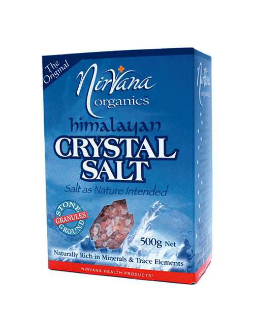 Nirvana Organics Himalayan Salt granules 500g package