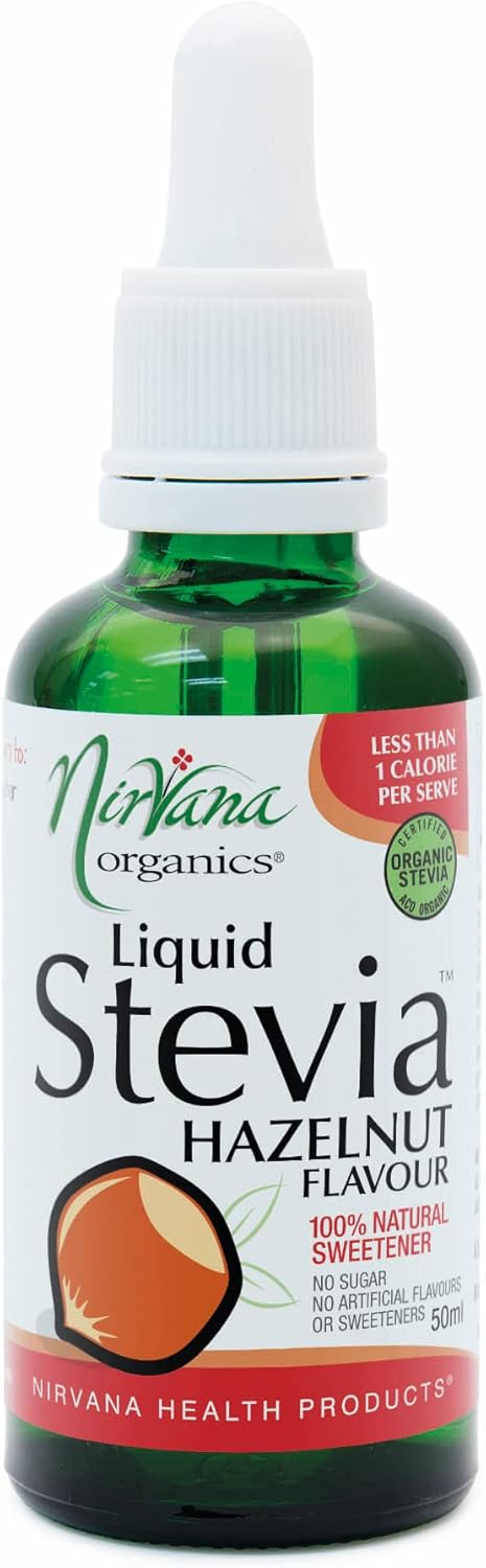 Nirvana Organics Liquid Stevia Hazelnut 50ml bottle