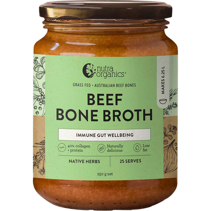 Nutra Organics Beef Bone Broth Concentrate Native Herbs liquid broth
