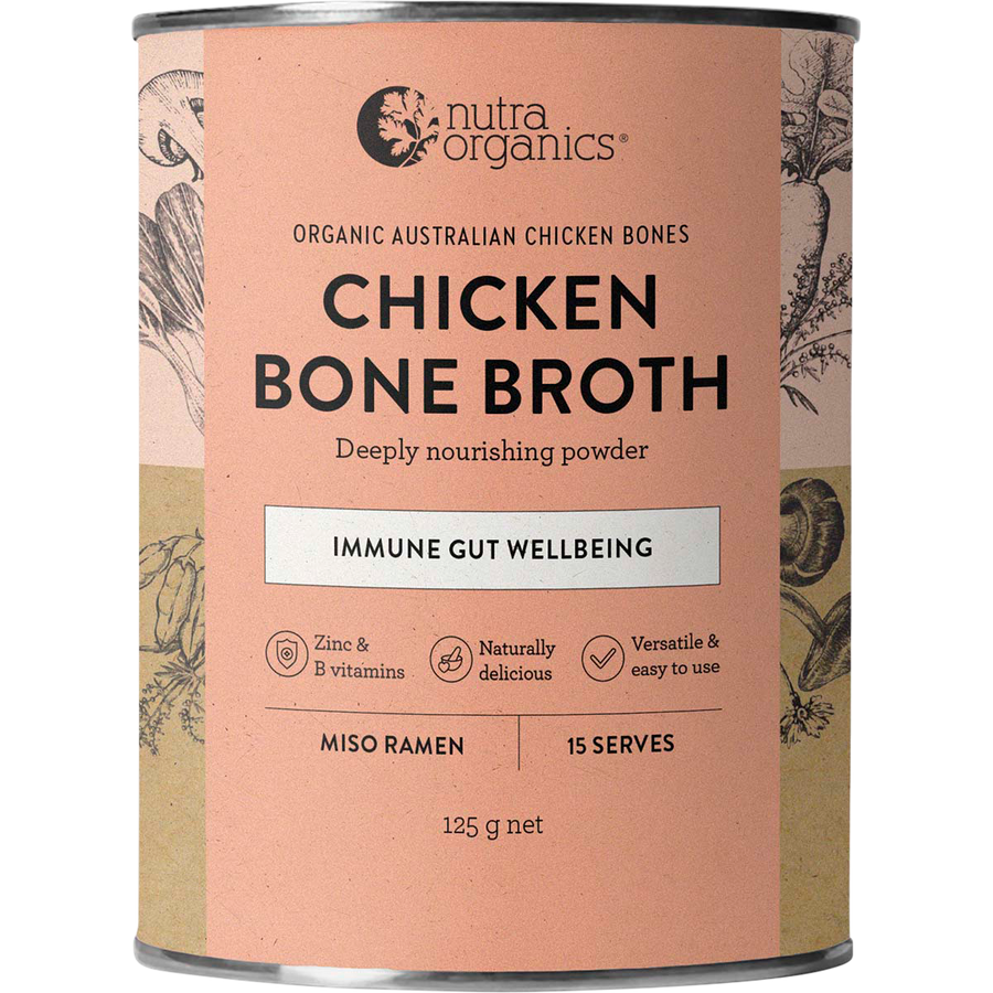 Nutra Organics Chicken Bone Broth Miso Ramen collagen rich broth powder