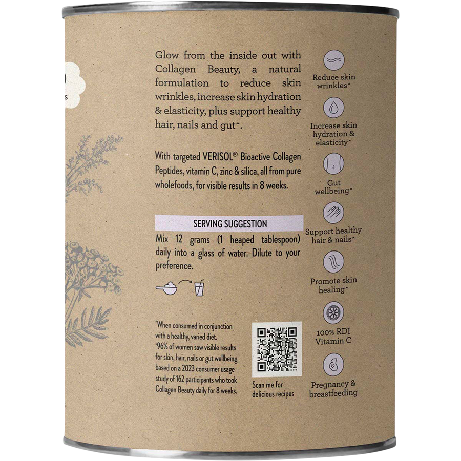 Nutra Organics Collagen Beauty Mixed Berry collagen powder jar packaging