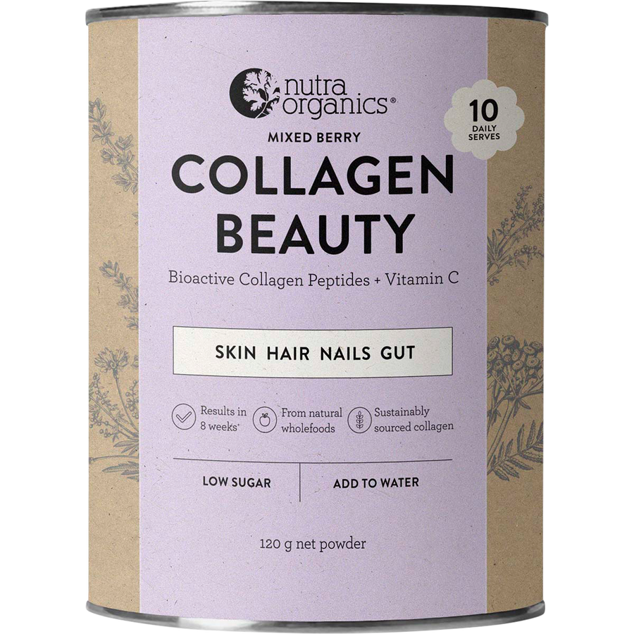 Nutra Organics Collagen Beauty Mixed Berry collagen powder for skin health