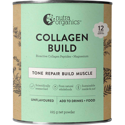 Nutra Organics Collagen Build collagen protein powder for muscle support
