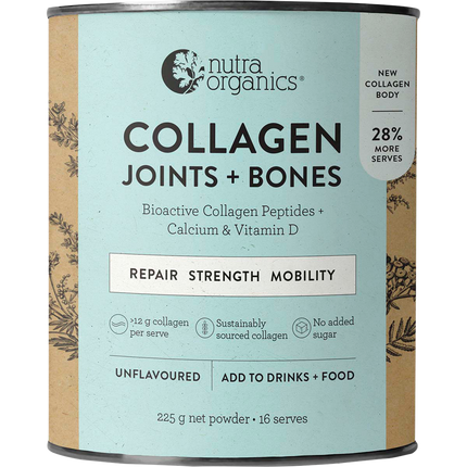 Nutra Organics Collagen Joints and Bones collagen supplement powder