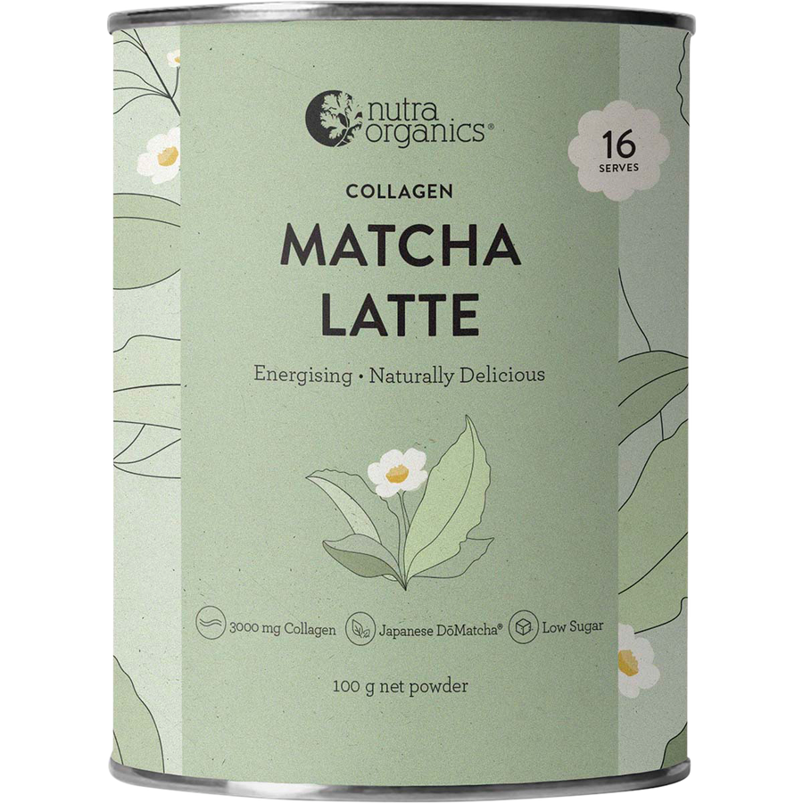 Nutra Organics Collagen Matcha Latte collagen matcha drink powder