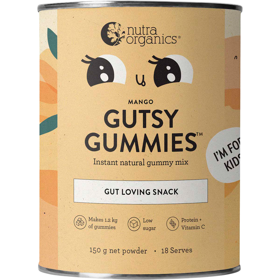 Nutra Organics Gutsy Gummies Mango gut health gummies