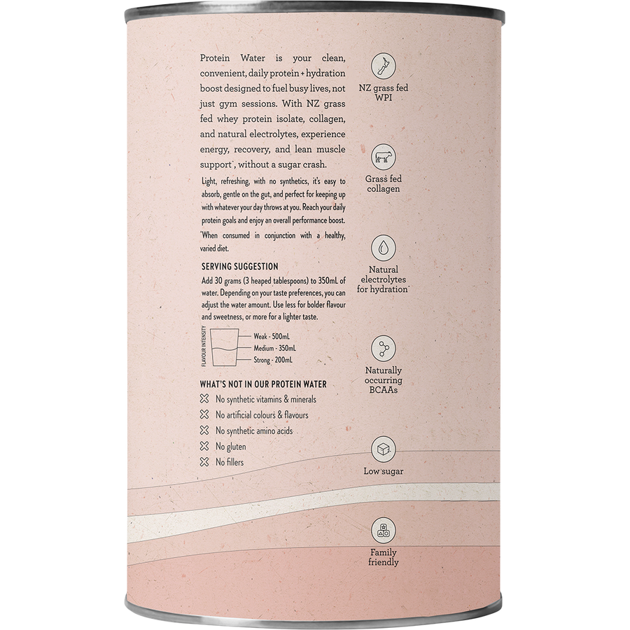 Nutra Organics Protein Water Berry Bliss protein water powder jar