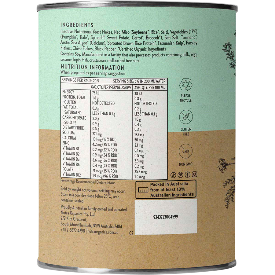 Nutra Organics Vegetable Broth Garden Veggie warm vegetable broth drink