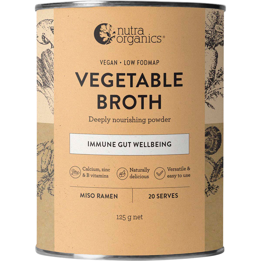 Nutra Organics Vegetable Broth Miso Ramen plant based broth powder