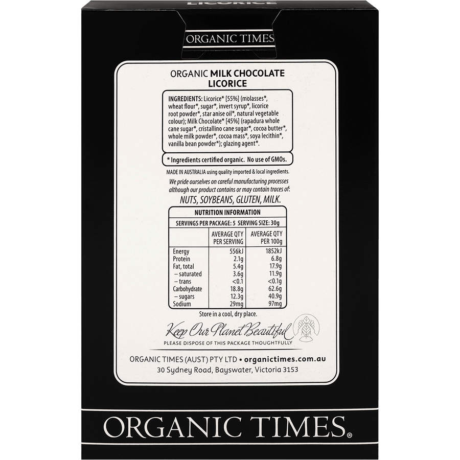 Milk Chocolate Licorice