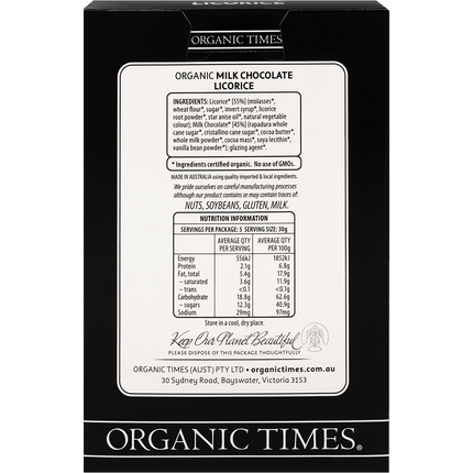 Milk Chocolate Licorice