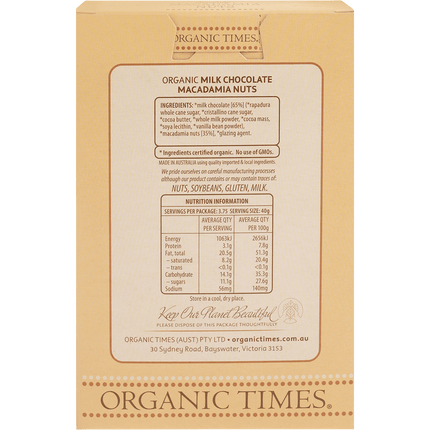 Milk Chocolate Macadamia Nuts