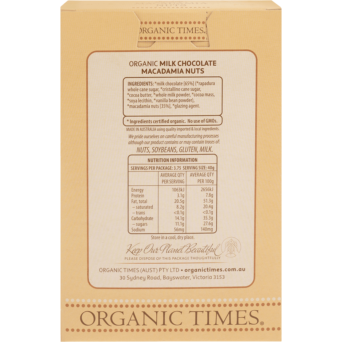 Milk Chocolate Macadamia Nuts